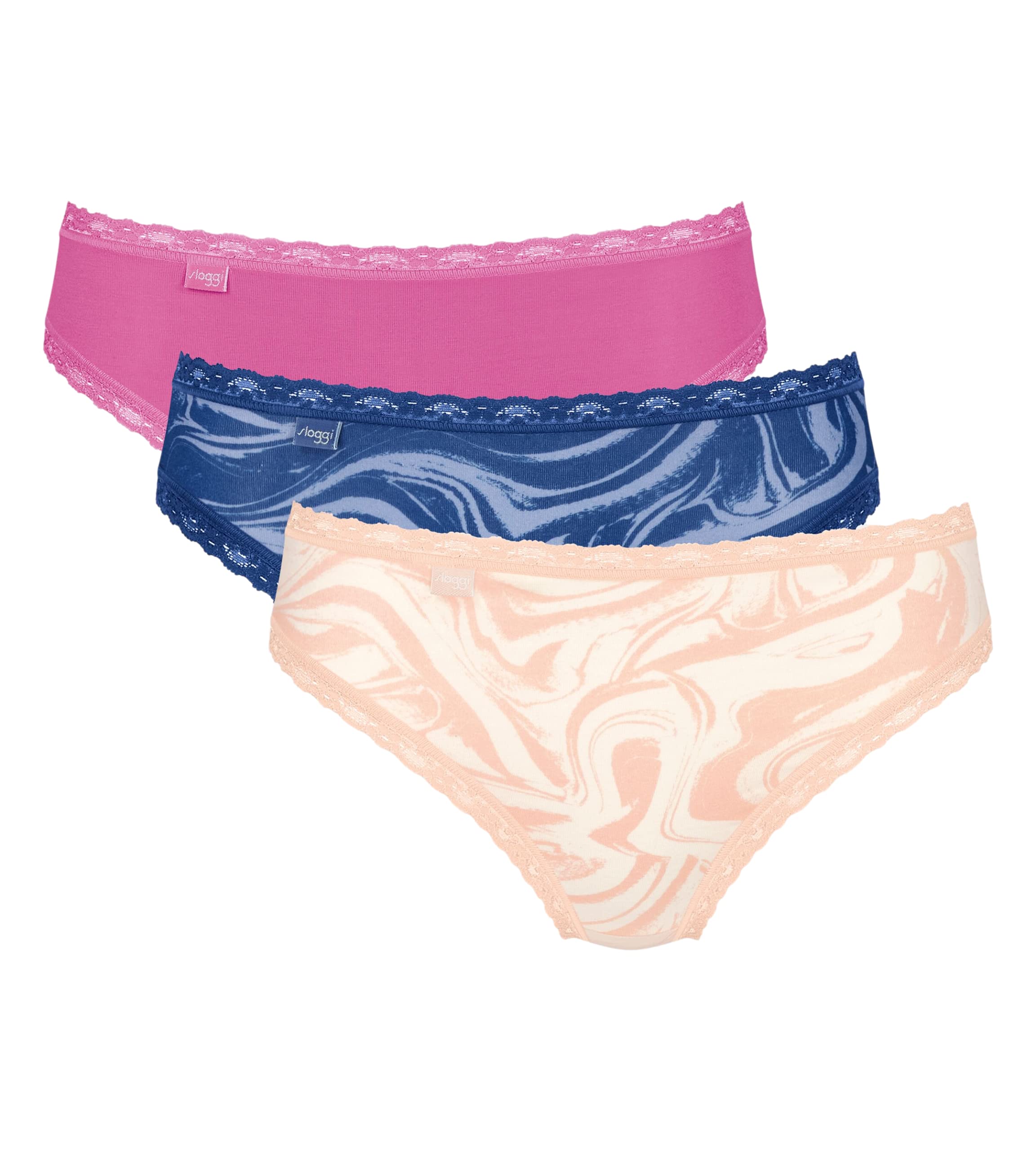 Sloggi 24/7 Weekend Tai Slip Donna 3 Pezzi Cotone Elasticizzato