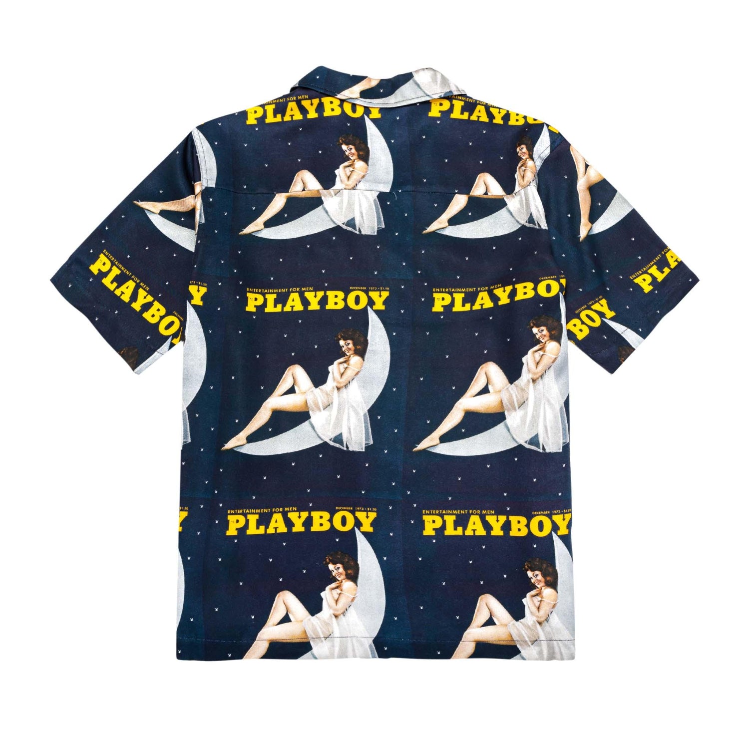 Playboy Soulland December 1973 camicia navy tencel