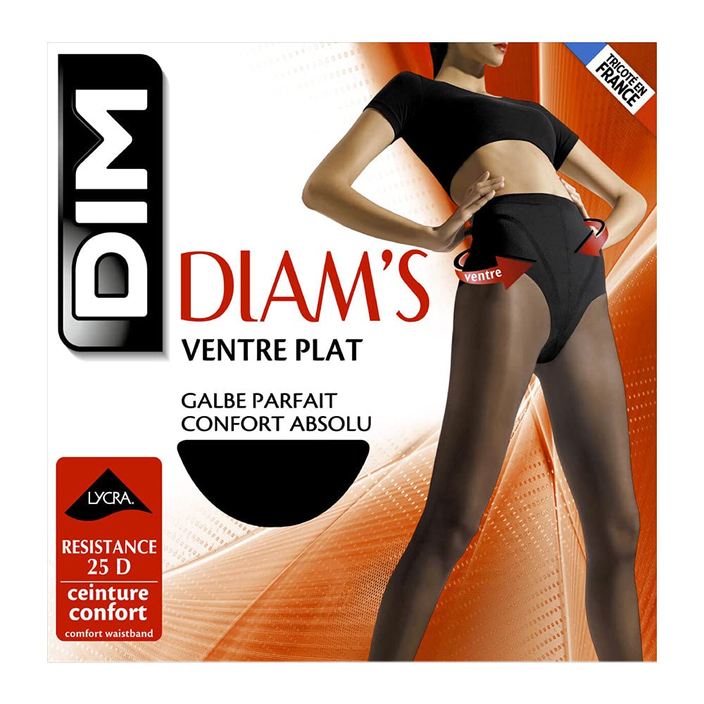 DIM Diam's collant donna modellante nero XL pancia piatta