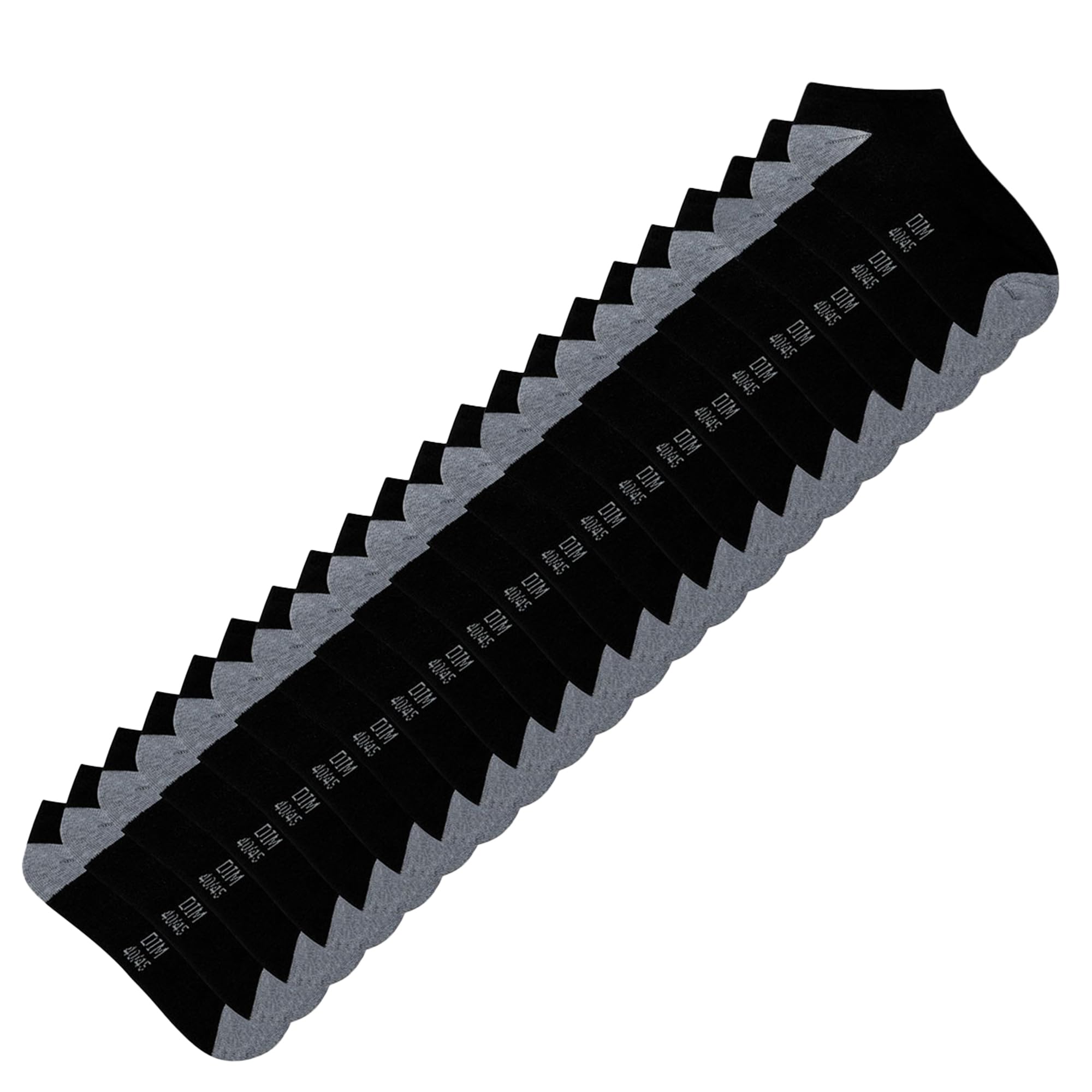 DIM Ecodim Sport calzini corti uomo x10 bianco-nero