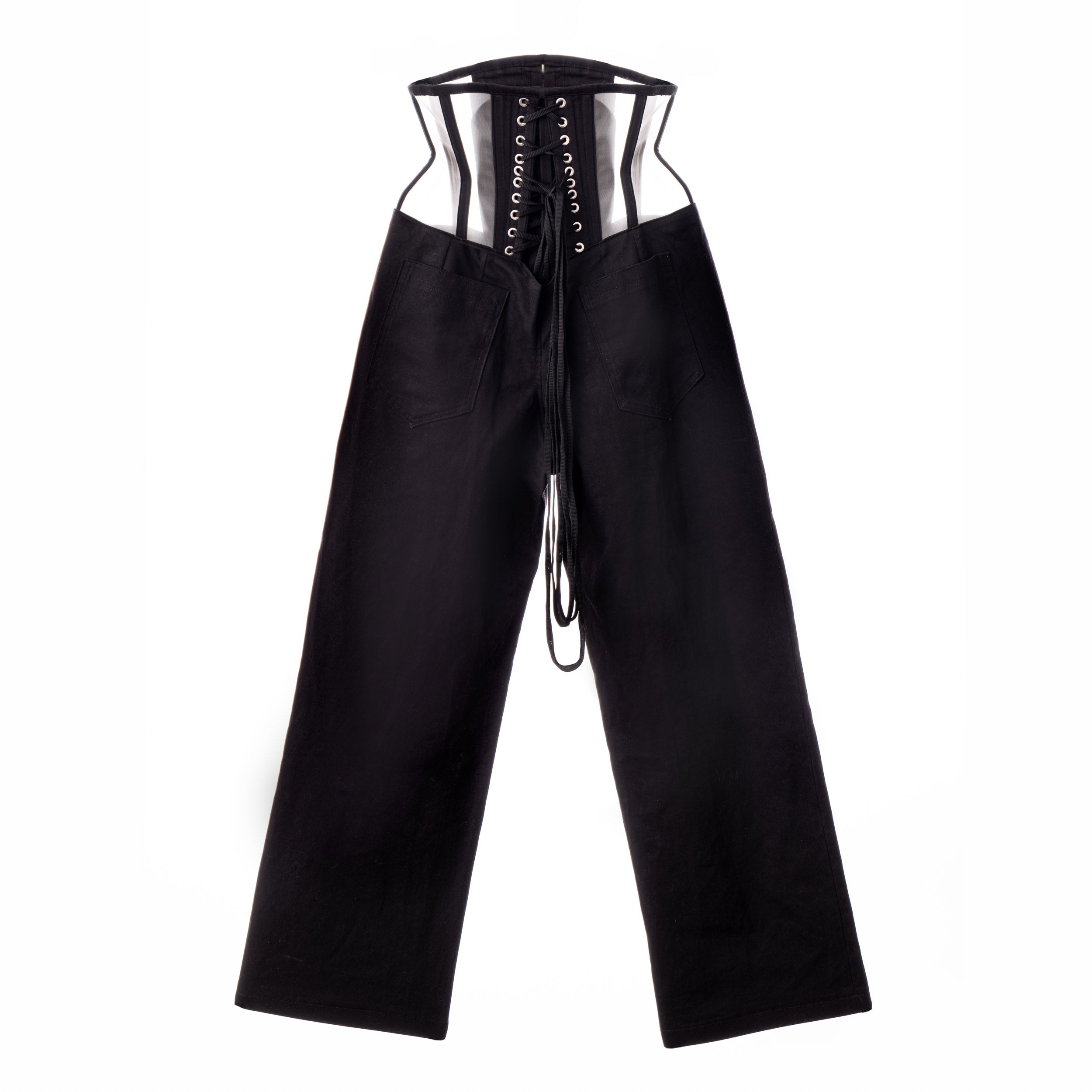 Lorenzo Seghezzi Corset Pants pantaloni corsetto coutil nero
