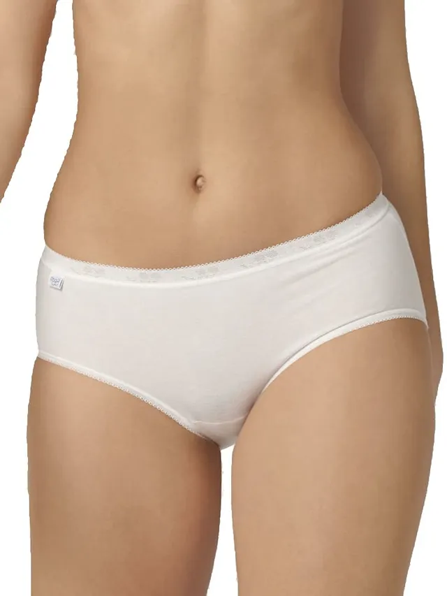Sloggi Basic+ Midi Slip Donna Bianco Cotone