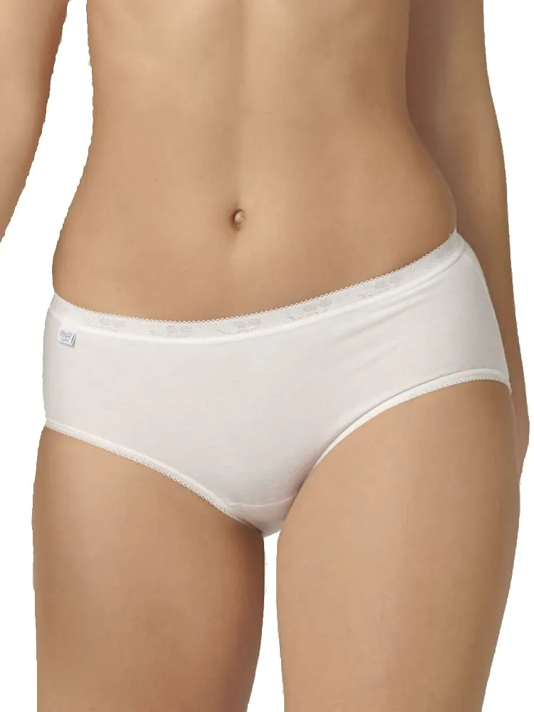 Sloggi Basic+ Midi Slip Donna Bianco Cotone