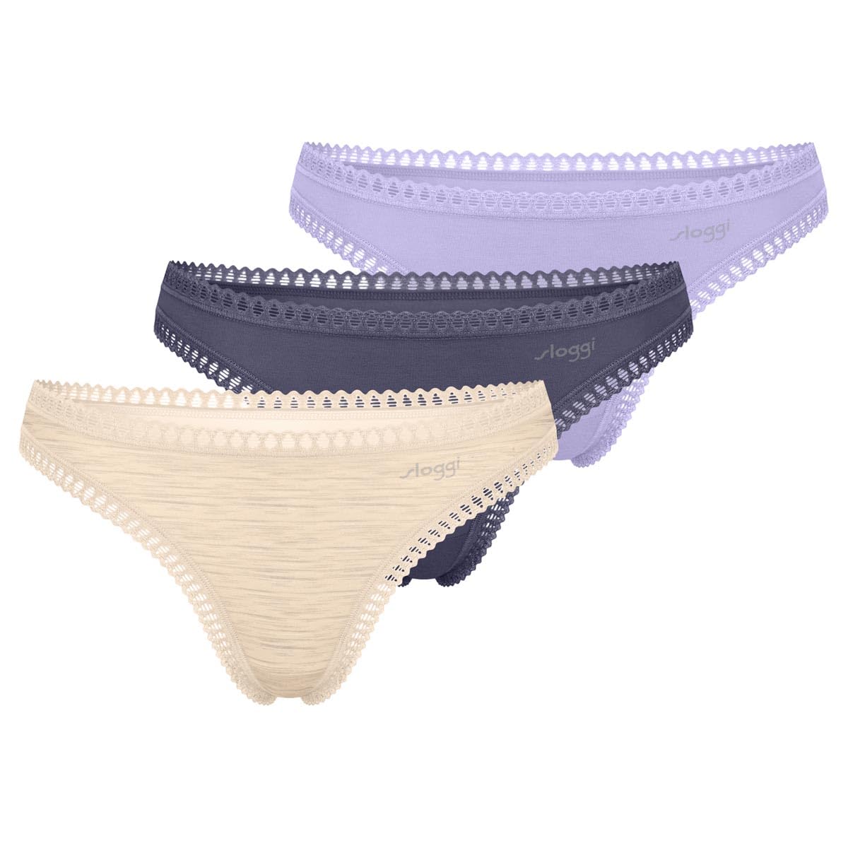 sloggi GO Crush String slip donna 3 pezzi pizzo